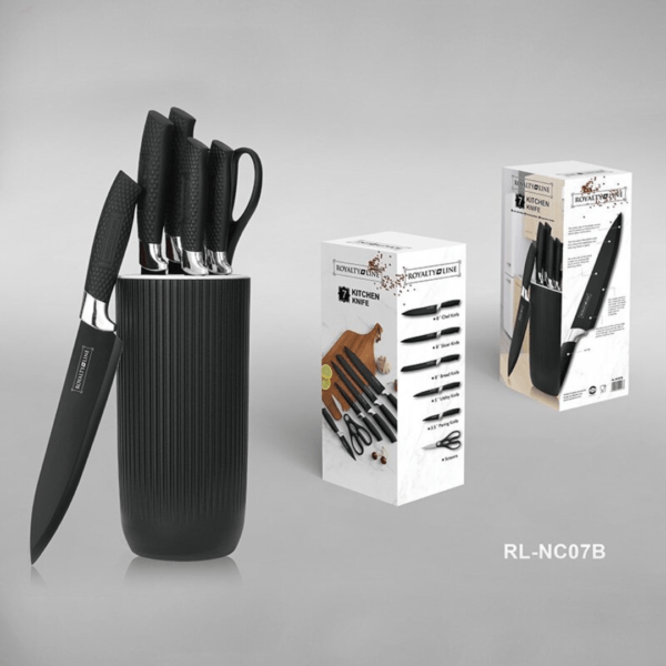 Premium 7-teiliges Messerset mit Messerblock – Perfekte Präzision für Ihre Küche – Bild 5