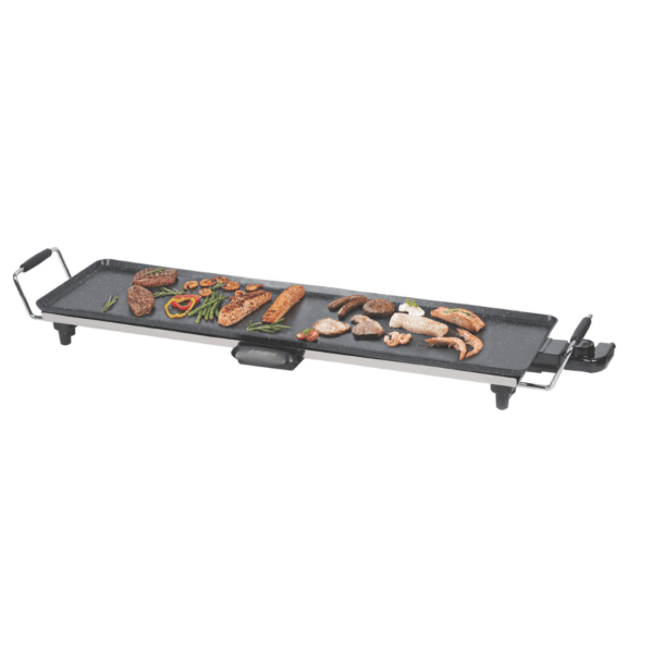 Elektrischer Teppanyaki-Grill – 1800W – Ölablaufsystem – Antihaftbeschichtung – Verschiedene Größen