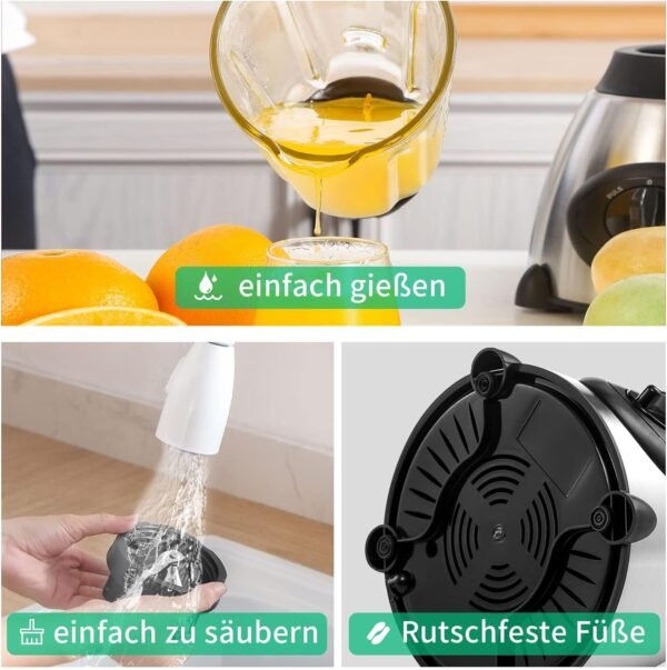 Royalty Line SME600 Standmixer mit Glaskrug, Kaffeemühle & 1000 Power – Bild 9
